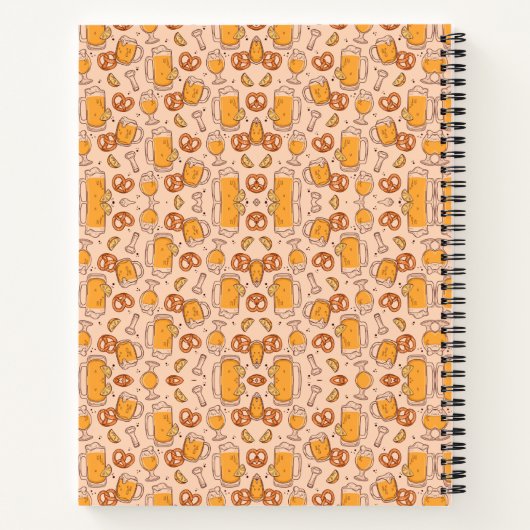 Spiral notebook with an orange pattern ノートブック (裏面)