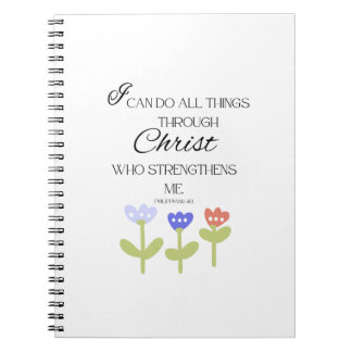 Spiral Notebook With Bible Verse ノートブック