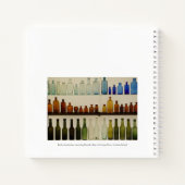 Spiral Notebook with Glass Bottle Design ノートブック (裏面)