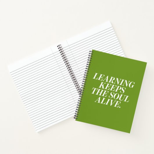 Spiral Notebook with motivational text ノートブック (内部)