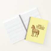 Spiral Notebook with motivational text and horse ノートブック (内部)