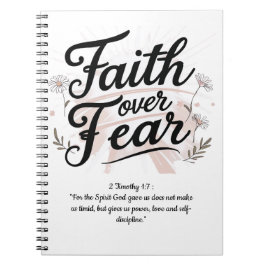 Spiral Notebook with Psalm 56:3-4 Bible Verse ノートブック