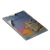 Spiral Notebook with Roaring Lion Design Papercut ノートブック (右側)
