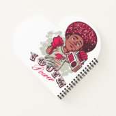 Spiral Notebook – YOUTH Power Afro & Boombox Urban ノートブック (裏面)