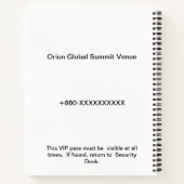 Spiral Notebooks | School | Sketch | Custom ノートブック (裏面)