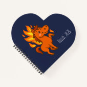 Spiral Notebooks with a red horse ノートブック (正面)