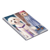 Spiral Photo Notebook Anime Girl With Happy Dog ノートブック (右側)