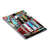 Spiral Photo Notebook Collapse Reflection Abstract ノートブック (右側)