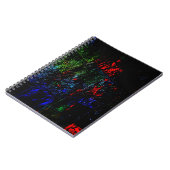 Spiral Photo Notebook dark texture abstract eco ノートブック (左側)