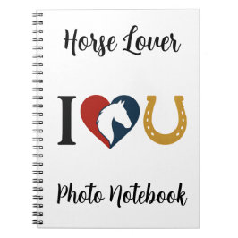 Spiral Photo Notebook for Horse Lovers ノートブック