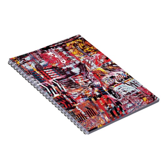 Spiral Photo Notebook – Fragmented Pulse ノートブック (右側)