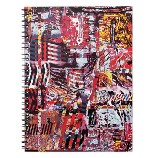 Spiral Photo Notebook – Fragmented Pulse ノートブック (正面)