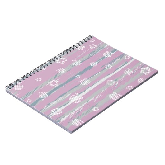 Spiral Photo Notebook – Gingham Orchard ノートブック (左側)