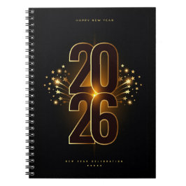 Spiral Photo Notebook-Happy New Year 2026 ノートブック