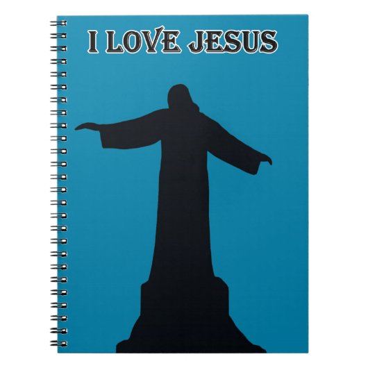 Spiral Photo Notebook i love jesus ノートブック (正面)