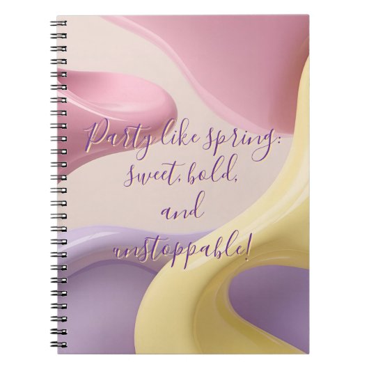 Spiral photo notebook in stylish graphic ノートブック (正面)
