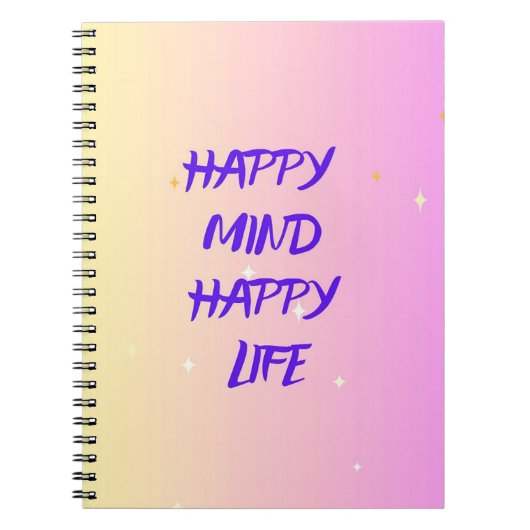Spiral Photo Notebook – Memories & Motivational ノートブック (正面)