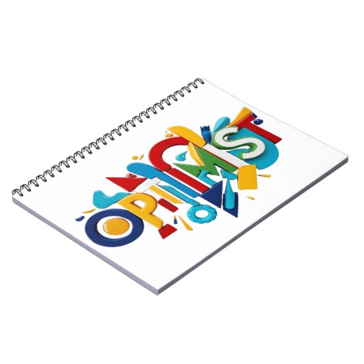 Spiral Photo Notebook Optimist Gift ノートブック (左側)