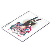 Spiral Photo Notebook – Victory Peace & Love Pop ノートブック (左側)