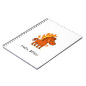 Spiral Photo Notebook with a red horse ノートブック (左側)