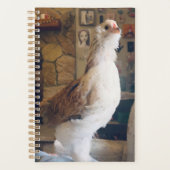 Spiral Planner Chicken on the Fireplace プランナー手帳 (正面)