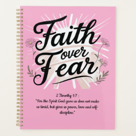 Spiral Planner with 2 Timothy 1:7Bible Verse プランナー手帳