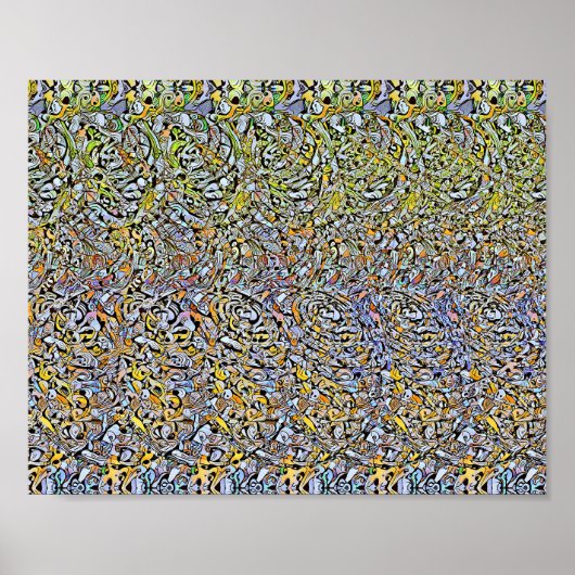 Spiral Shapes - Hidden 3D print ポスター (正面)