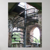 Spiral Staircase at Poet's Seat Tower in Mass. ポスター (正面)