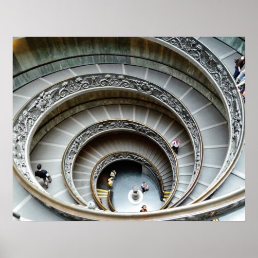 Spiral Staircase, Vatican Museum, Poster ポスター (正面)