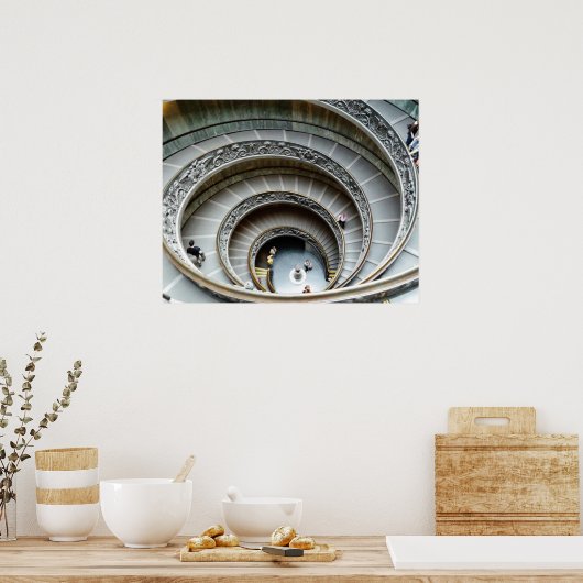 Spiral Staircase, Vatican Museum, Poster ポスター (キッチン)