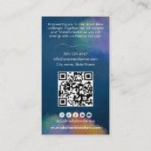 Spiral to Butterfly Pen Watercolor Life Coach 名刺 (裏面)