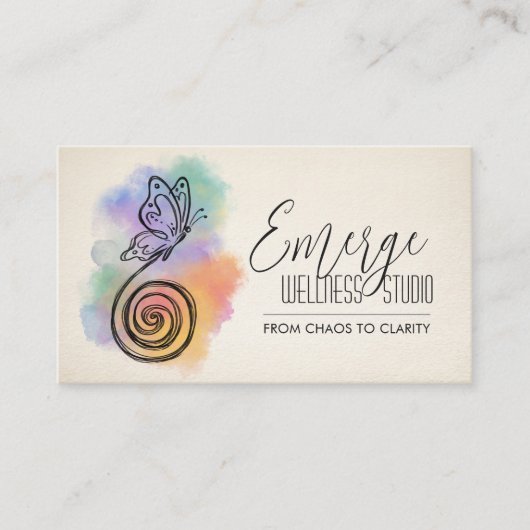 Spiral to Butterfly | Wellness & Coaching 名刺 (正面)