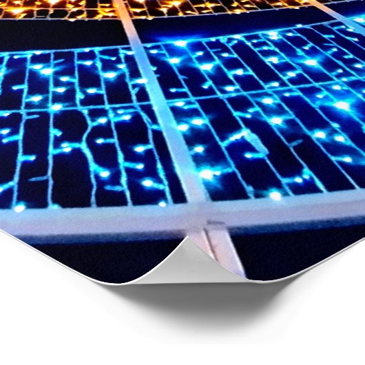 Spiral Twinkle Lights Poster – Wall Art ポスター (角)