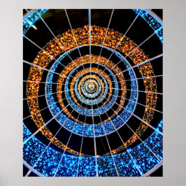 Spiral Twinkle Lights Poster – Wall Art ポスター