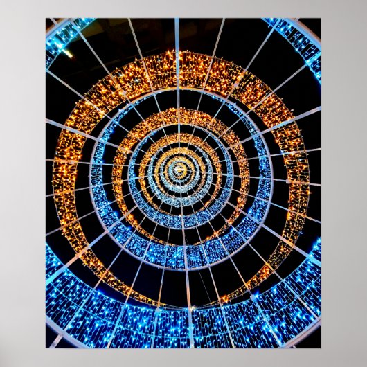 Spiral Twinkle Lights Poster – Wall Art ポスター (正面)