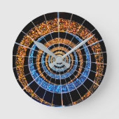 Spiral Twinkle Lights Round Wall Clock ラウンド壁時計 (正面)
