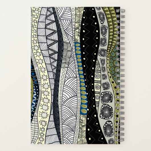 Spiral Zen Waves Notebook ノートブック (裏面)