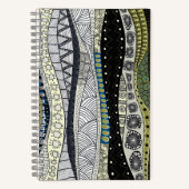 Spiral Zen Waves Notebook ノートブック (正面)