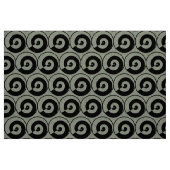 Spiralen, Schnecken, Kreise Muster schwarz ファブリック (ファットクウォーター)