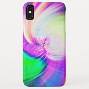 SPIRALFLUO – フラサイケデリッククカラフルモダンラクタ –  iPhone XS MAXケース