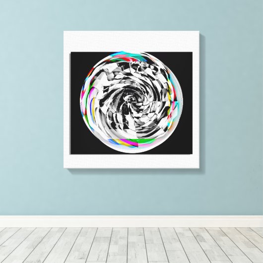 Spiraling Again キャンバスプリント (インサイチュ (ウッドフロア))