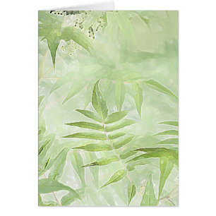 Spirea葉 - Digital Art Card