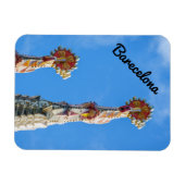 Spires of La Sagrada Familia in Barcelona, Spain マグネット (横)