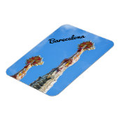 Spires of La Sagrada Familia in Barcelona, Spain マグネット (左側)