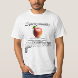 Spirfruitality ：優しいTシャツのリンゴ Tシャツ