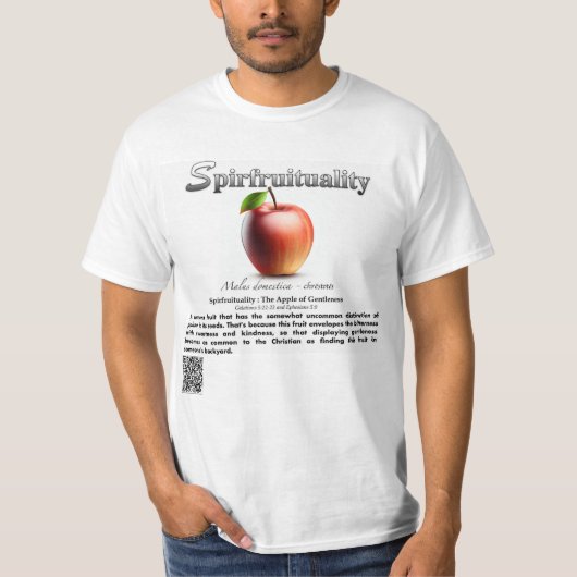 Spirfruitality ：優しいTシャツのリンゴ Tシャツ (正面)