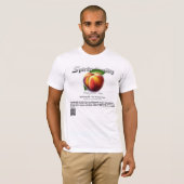 Spirfruituality : ピースの桃 F&B Tシャツ (正面フル)