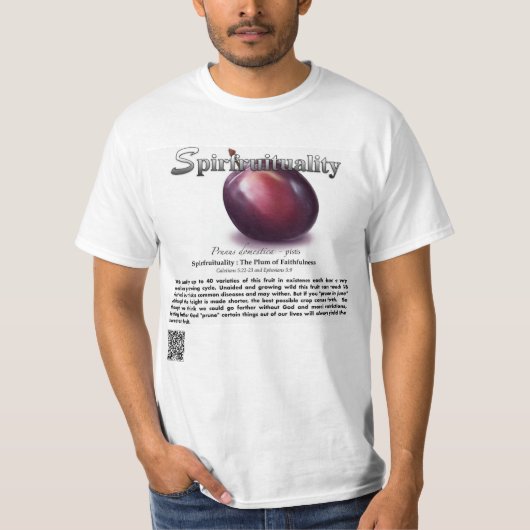 Spirfruituality : 信頼のプラムTシャツ Tシャツ (正面)