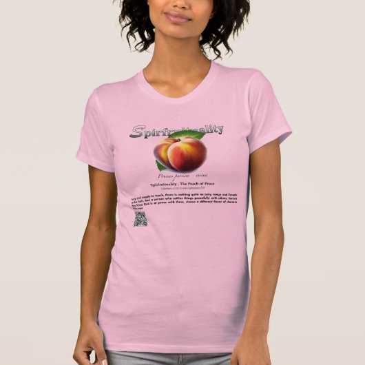 Spirfruituality : The Peach of Peace T-Shirt Tシャツ (正面)