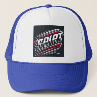 SPIRIT ボールド スポーツ タイポグラフィ デザイン キャップ